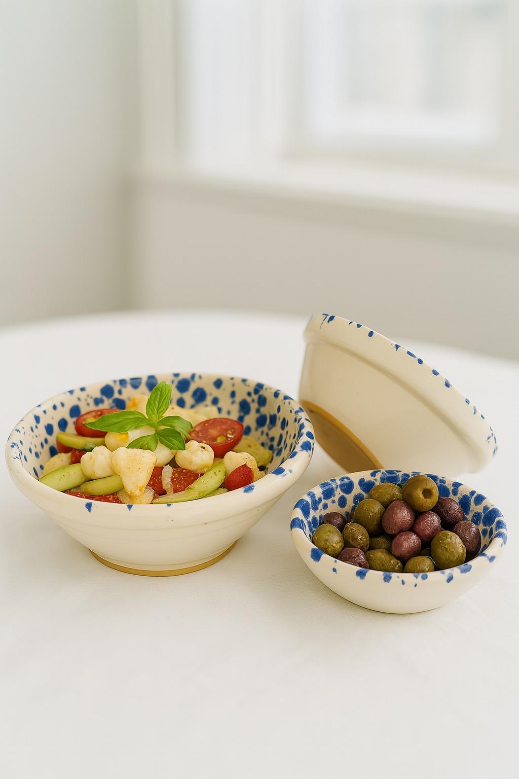 Traditional Terracotta serving set of bowls
