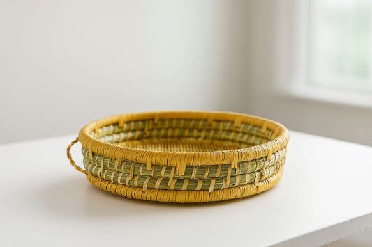 Traditional Calabrian Bamboo Gnocchi Basket (9.5-inch diameter)